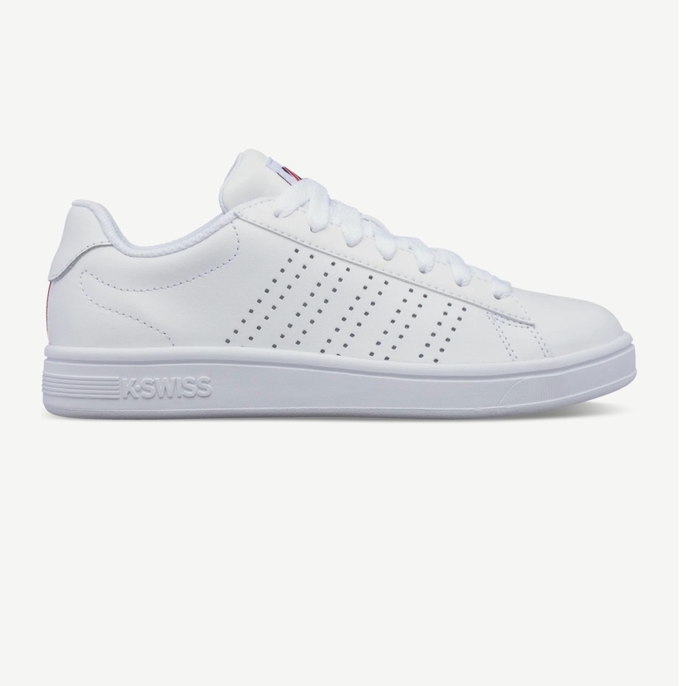 K-Swiss Womens White Court Casper Sneakers Sz 8 NEW